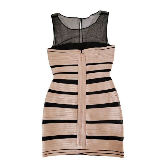 BCBG MAXAZRIA Brenda Bodycon Dress Mesh Size 0 - Picture 2 of 5